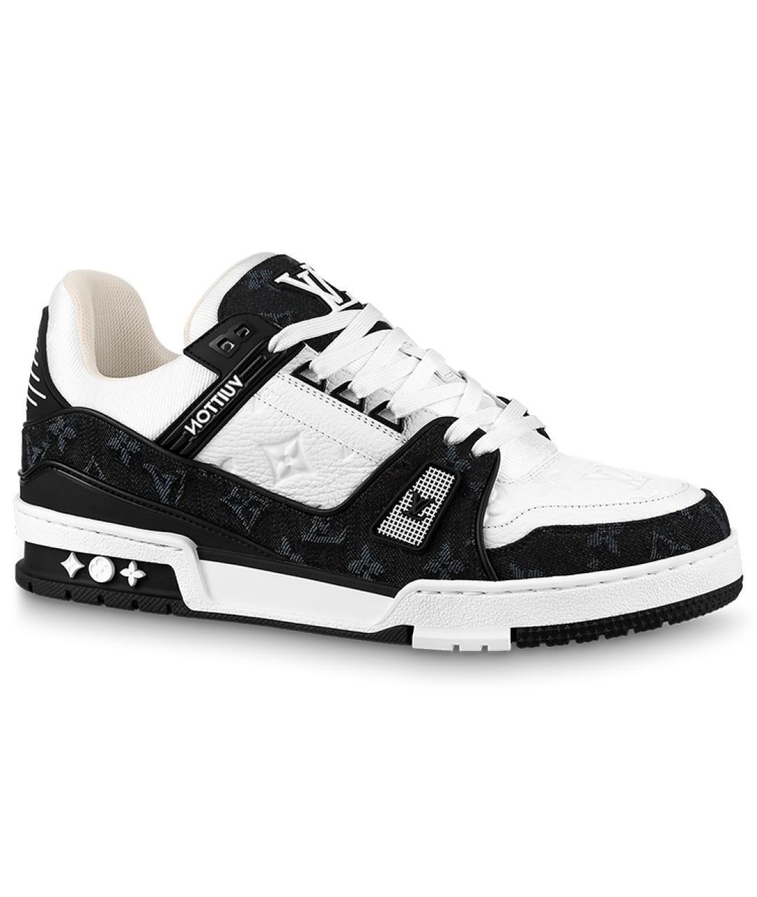 LOUIS VUITTON Белые кожаные кроссовки, фото 1