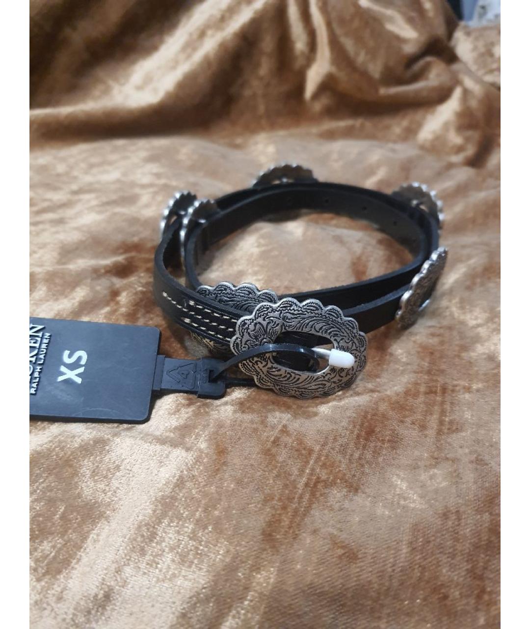 RALPH LAUREN Черный кожаный ремень, фото 10