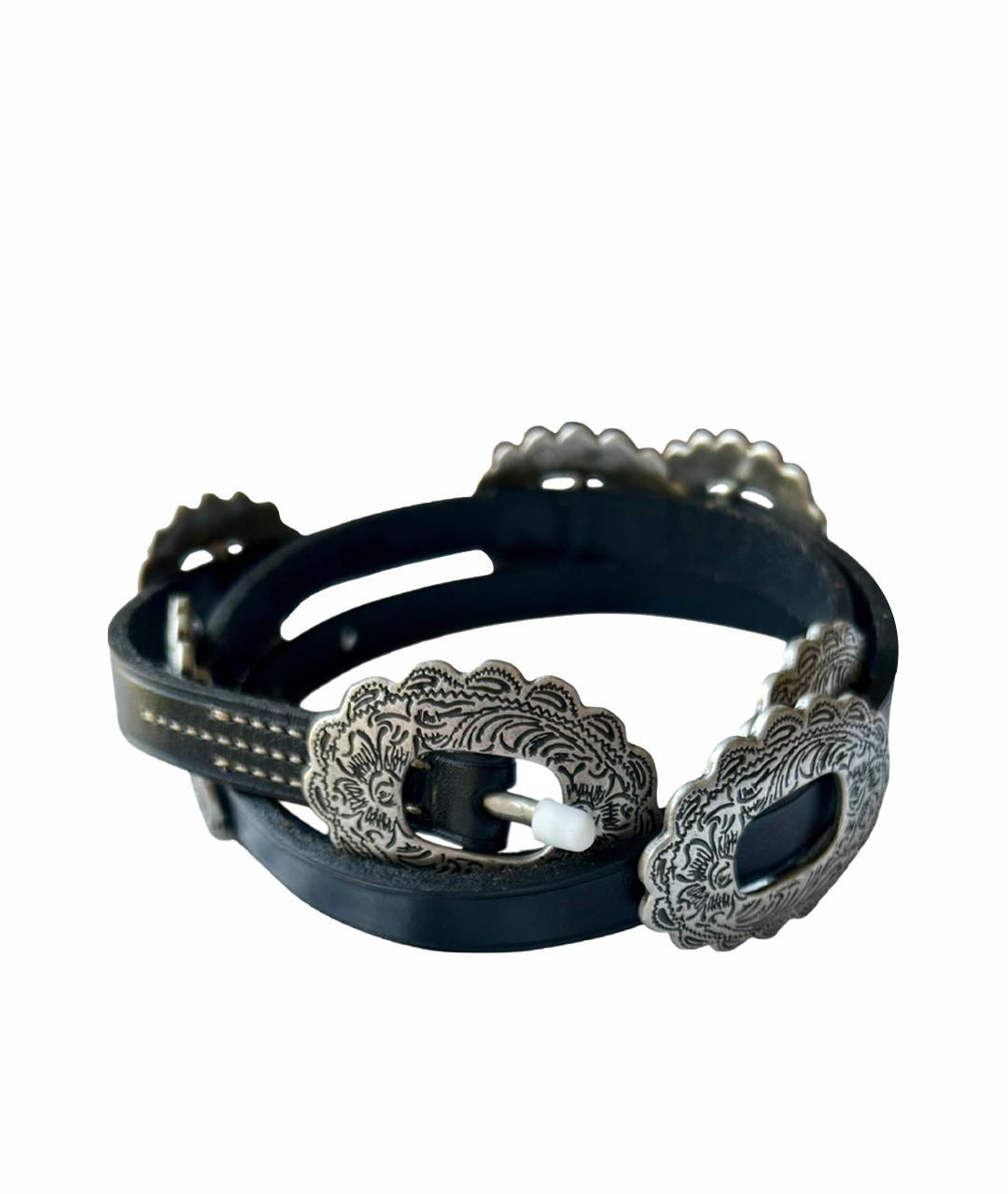 RALPH LAUREN Черный кожаный ремень, фото 1