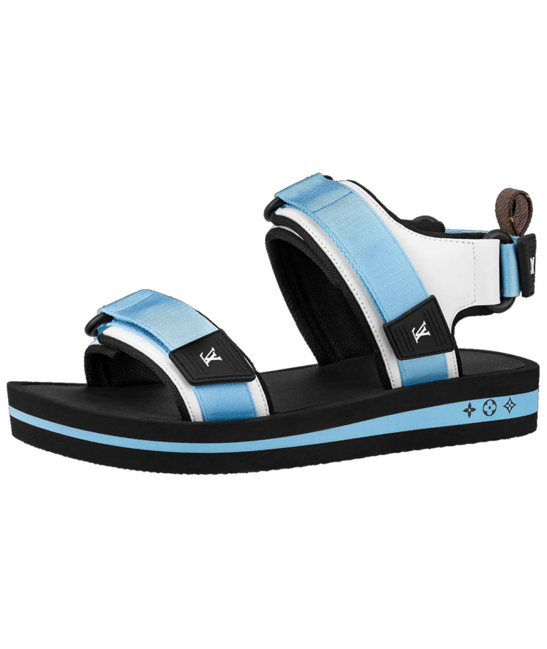 LOUIS VUITTON Голубые сандалии, фото 2