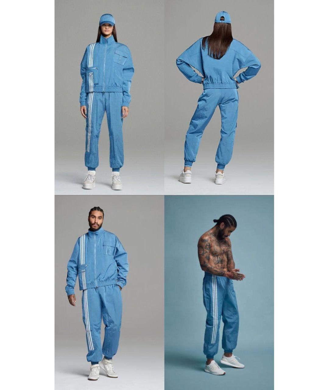 ADIDAS Голубой полиэстеровый спортивные костюмы, фото 3