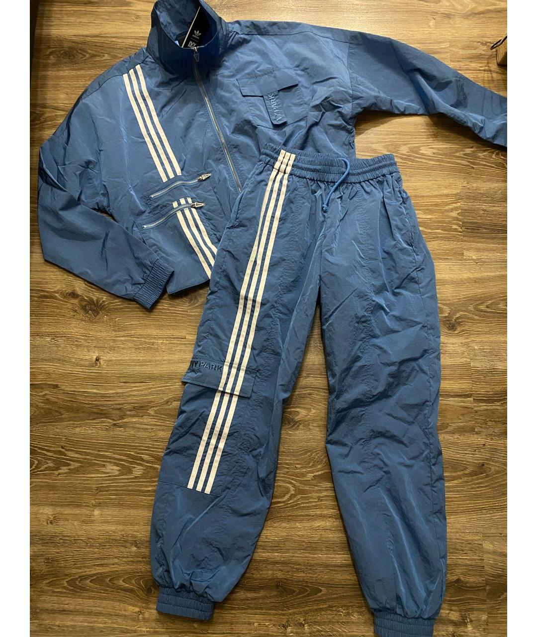 ADIDAS Голубой полиэстеровый спортивные костюмы, фото 5