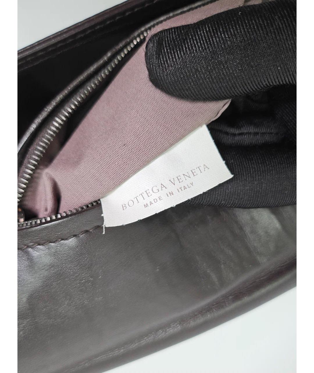 BOTTEGA VENETA Черный кожаный портфель, фото 9