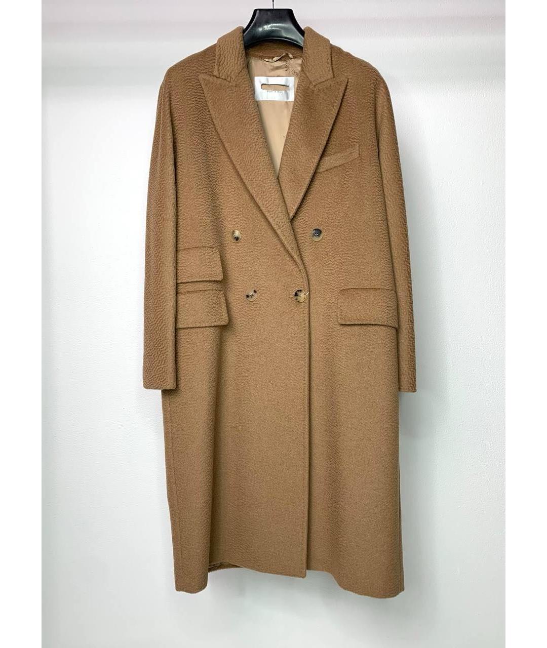 MAX MARA Бежевое шерстяное пальто, фото 9