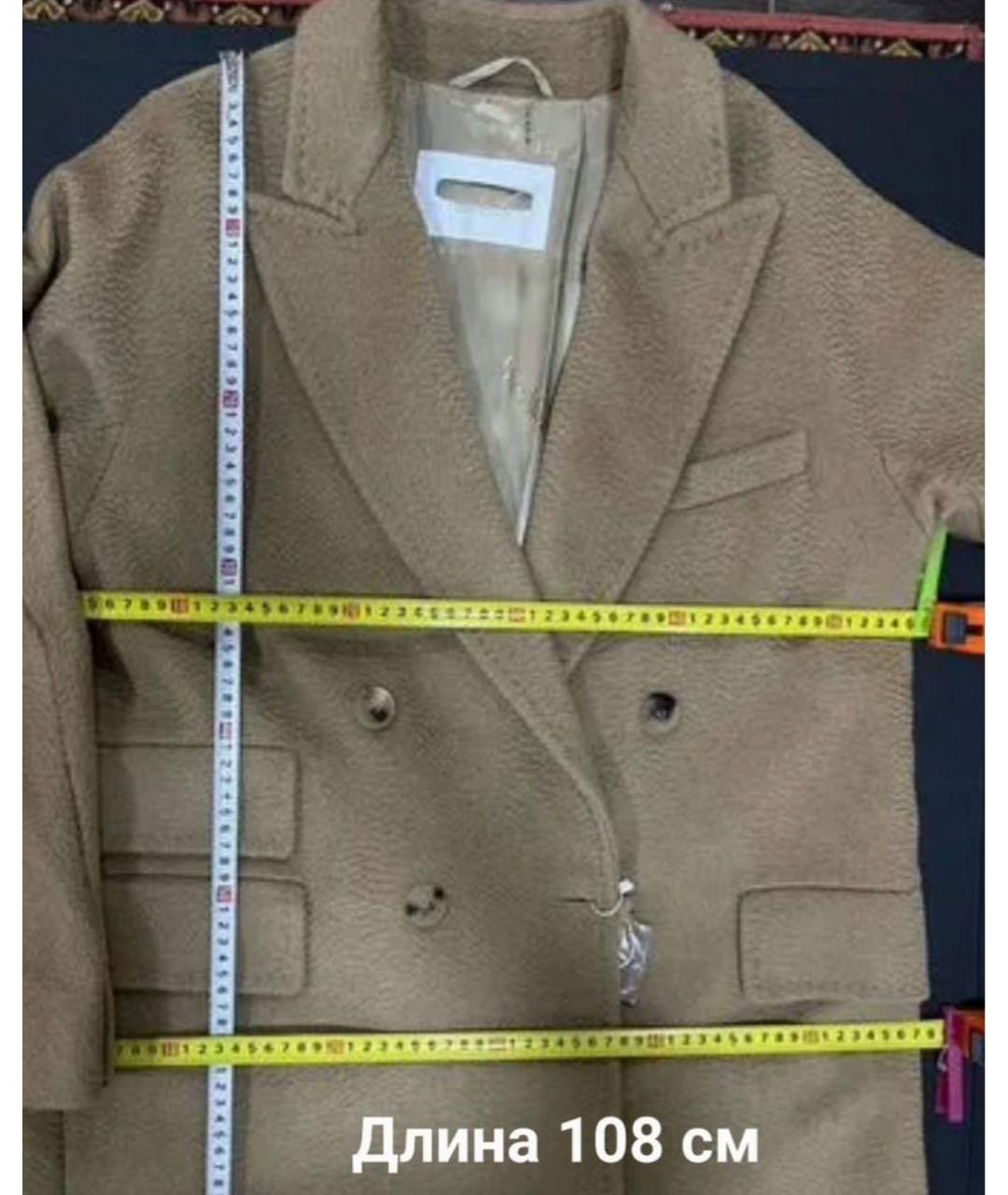 MAX MARA Бежевое шерстяное пальто, фото 7