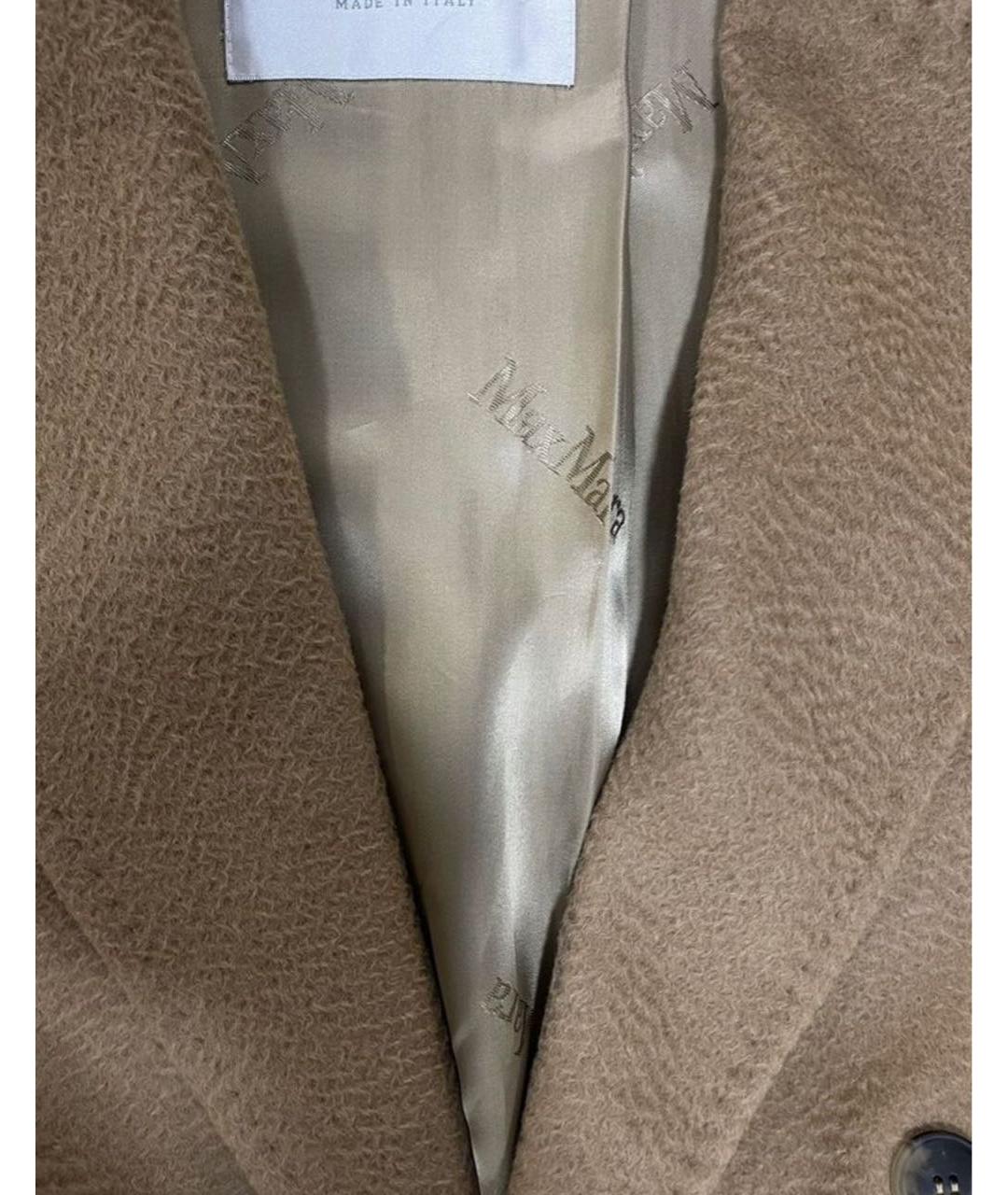 MAX MARA Бежевое шерстяное пальто, фото 8