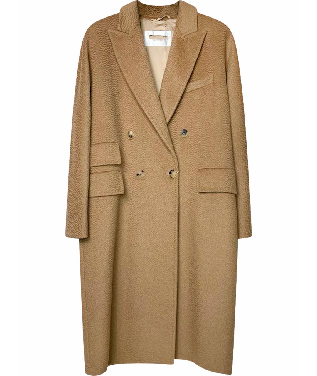 MAX MARA Бежевое шерстяное пальто, фото 1