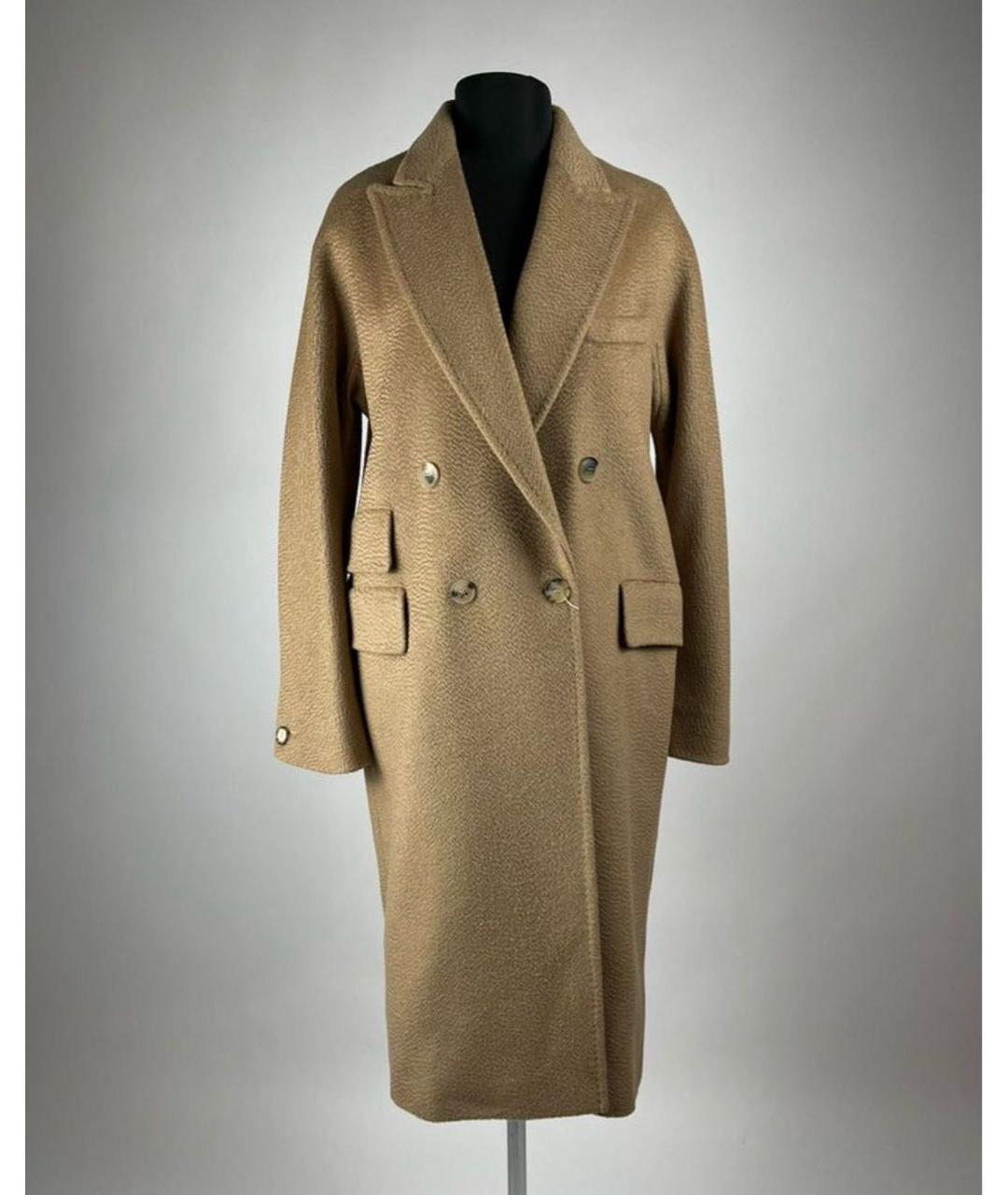 MAX MARA Бежевое шерстяное пальто, фото 5