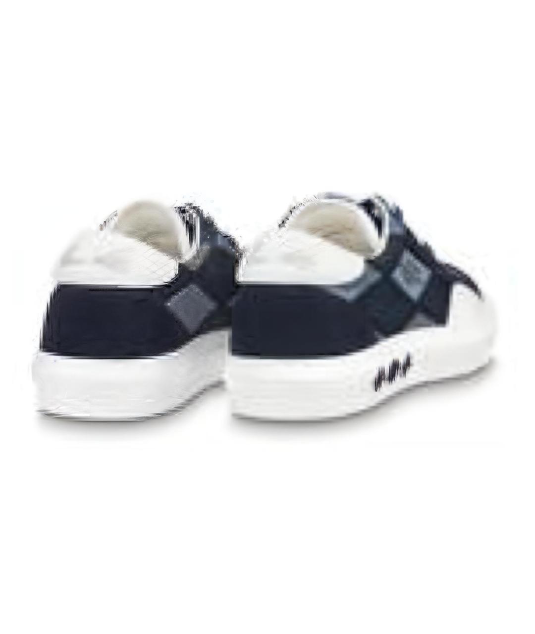 LOUIS VUITTON Синие низкие кроссовки / кеды, фото 4