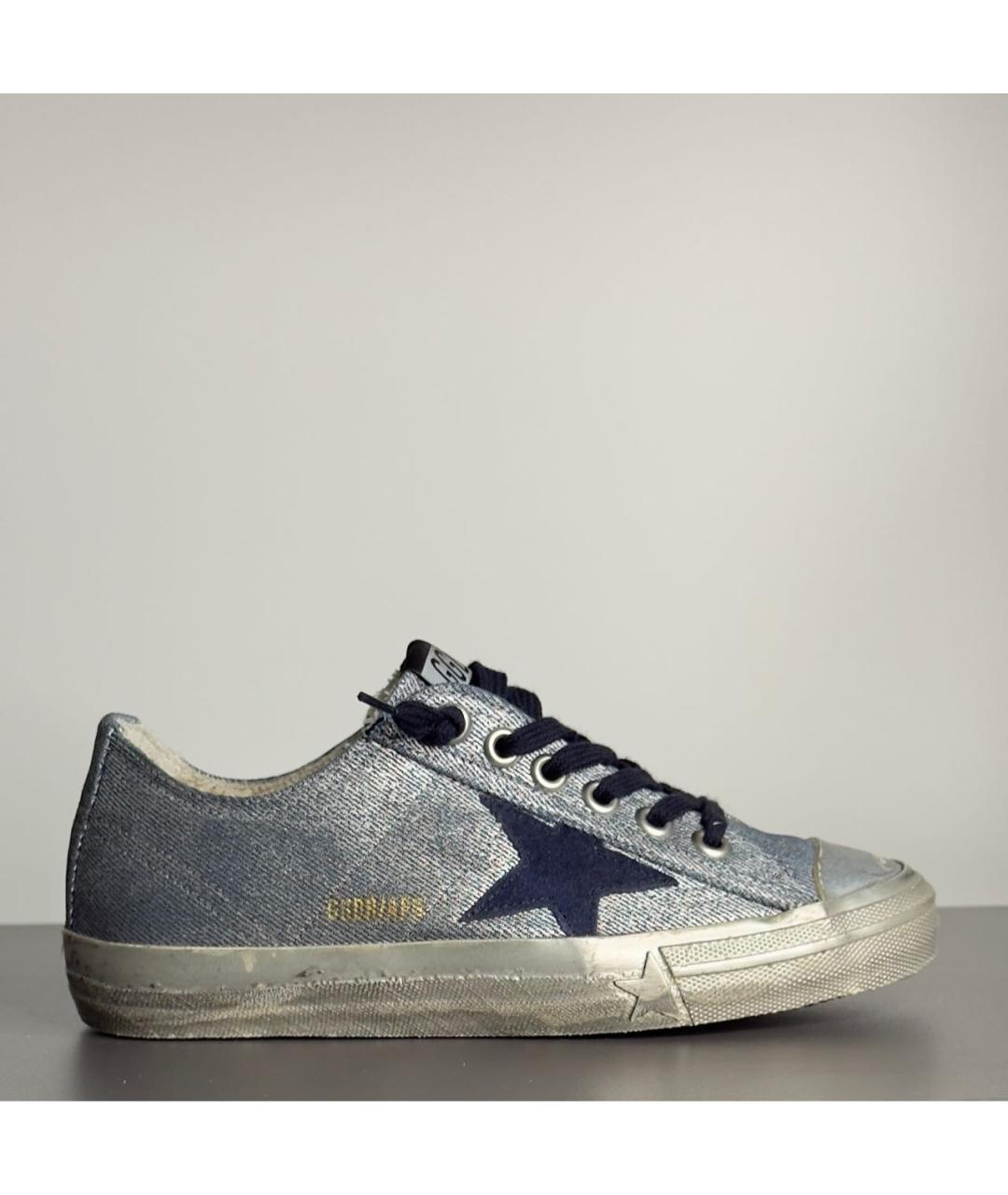 GOLDEN GOOSE Синие текстильные кеды, фото 9