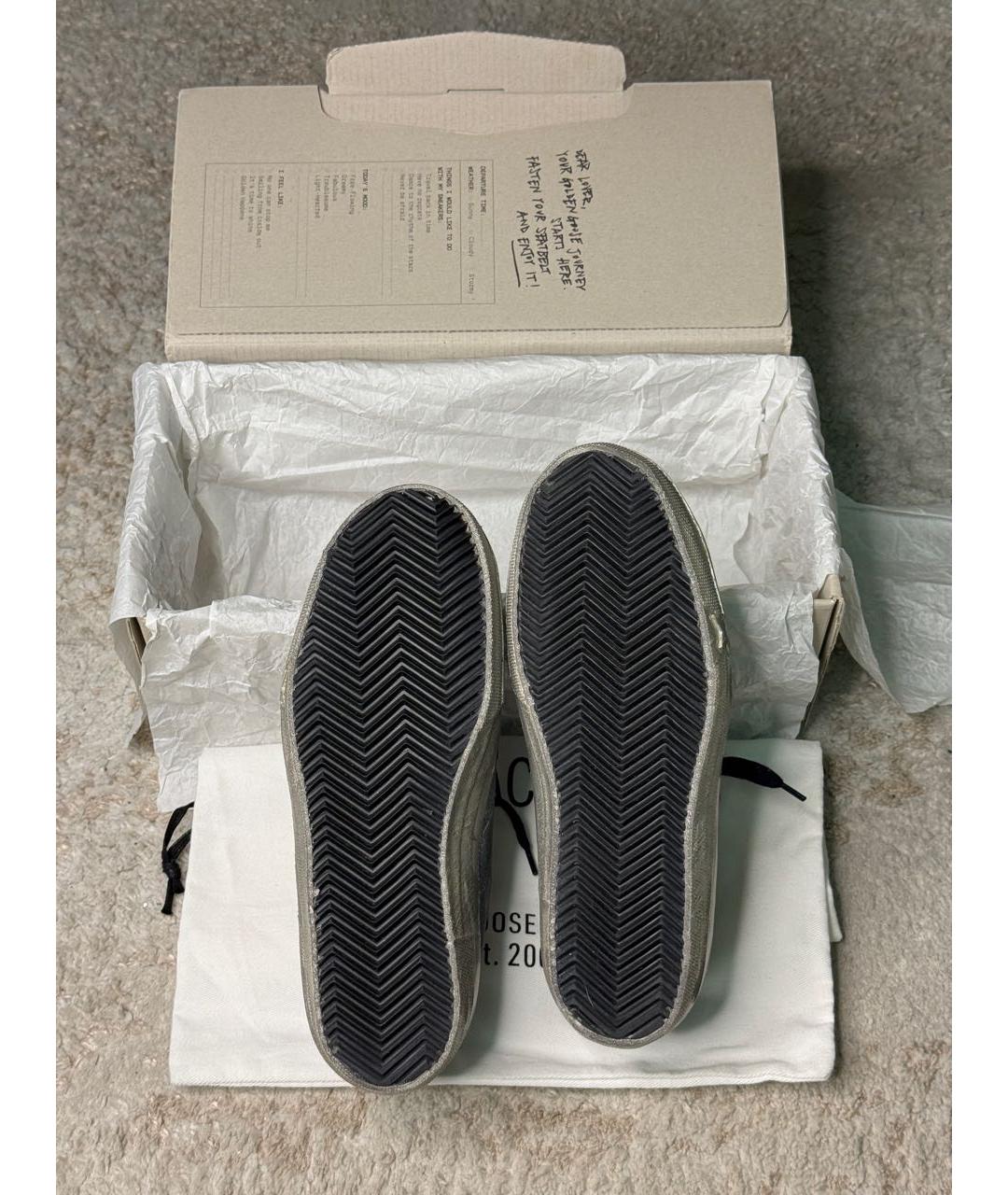 GOLDEN GOOSE Синие текстильные кеды, фото 5