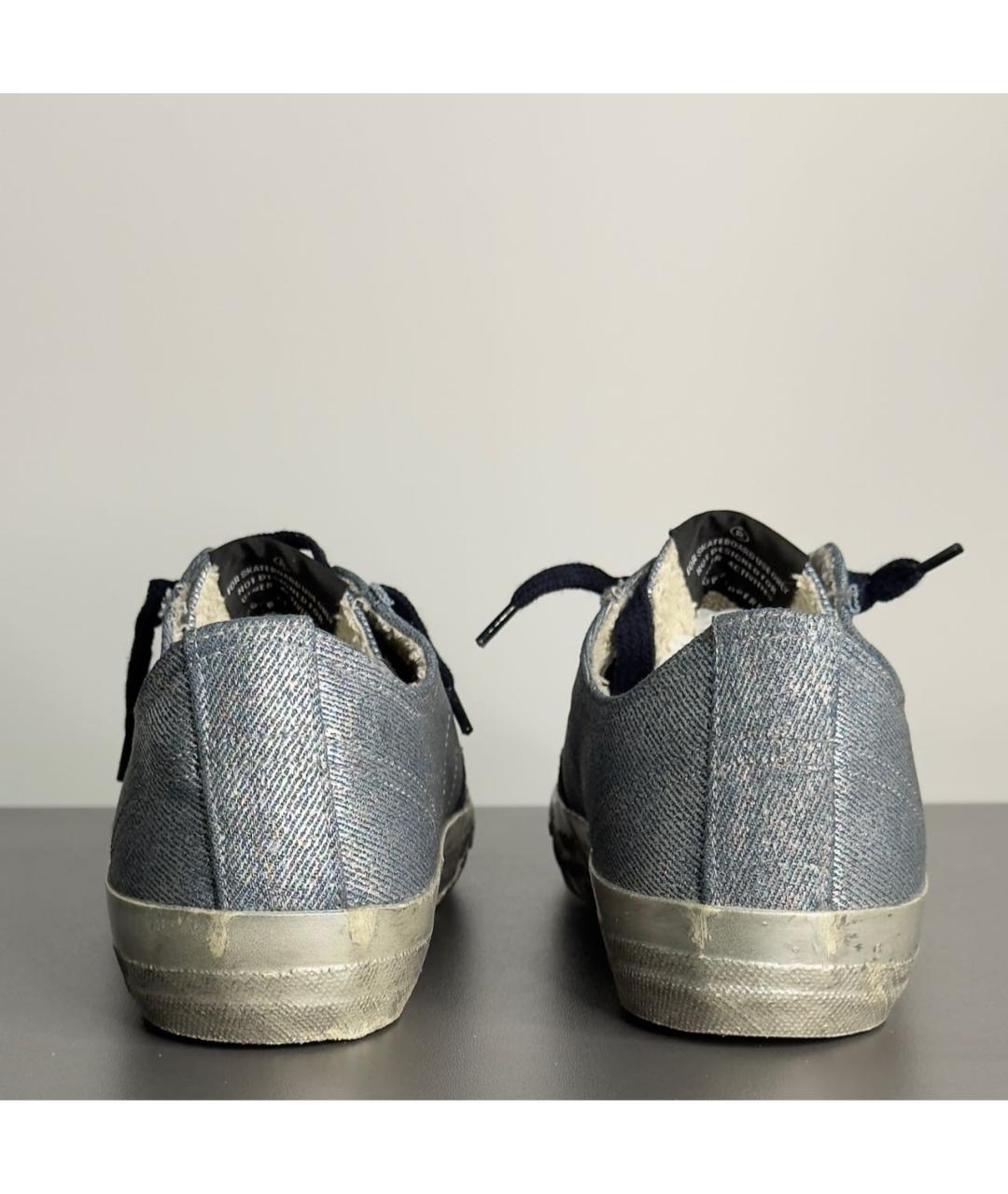 GOLDEN GOOSE Синие текстильные кеды, фото 4