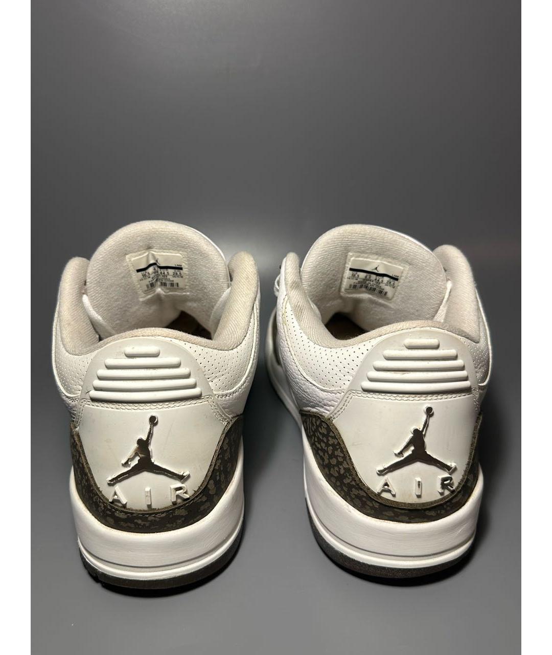 JORDAN Белые кожаные высокие кроссовки / кеды, фото 4