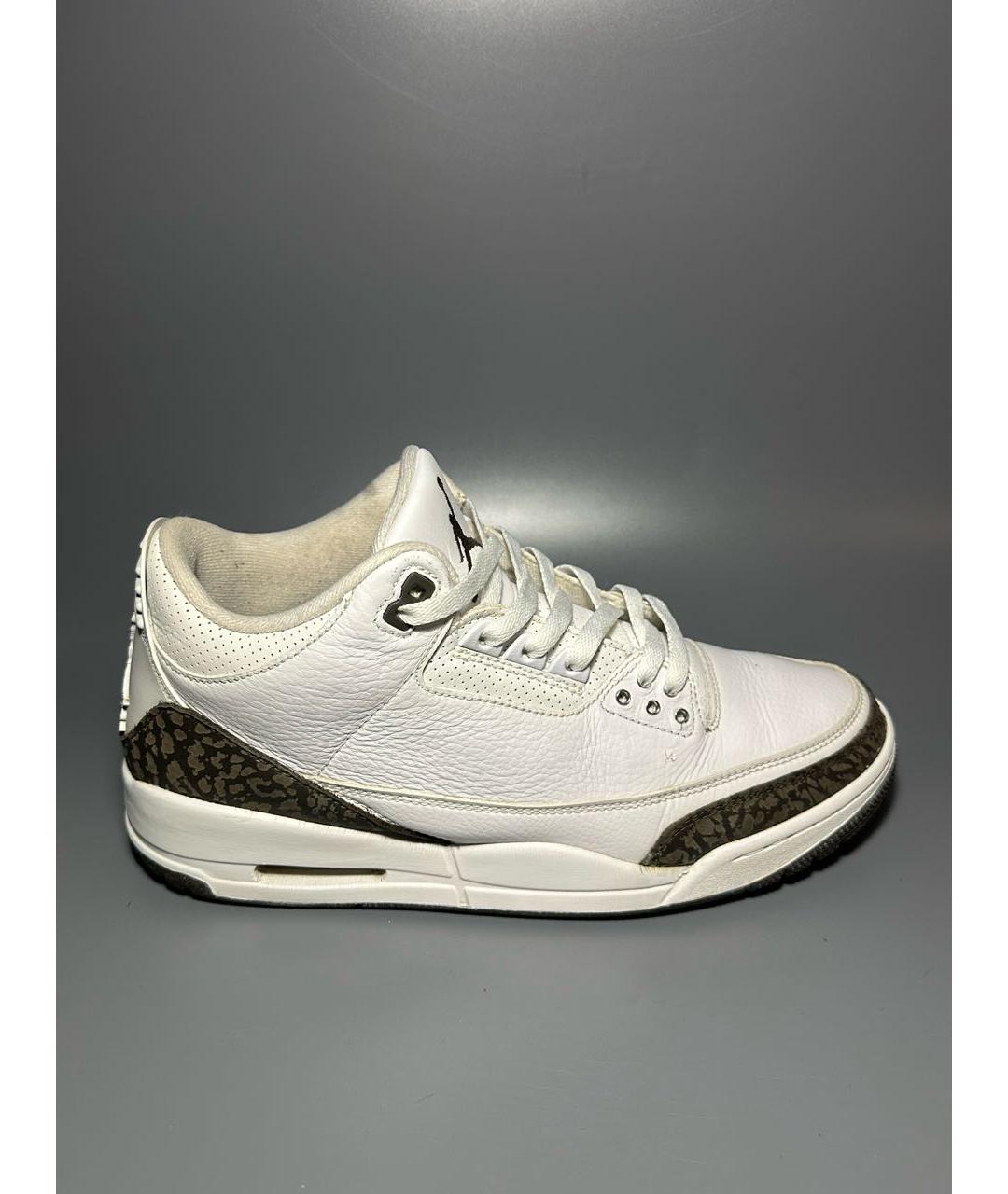 JORDAN Белые кожаные высокие кроссовки / кеды, фото 9