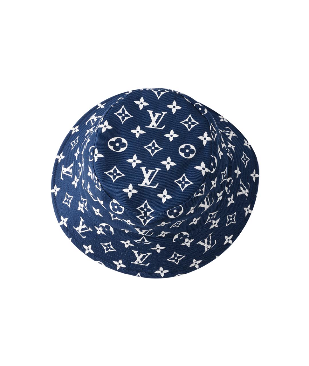 LOUIS VUITTON Синяя хлопковая панама, фото 4