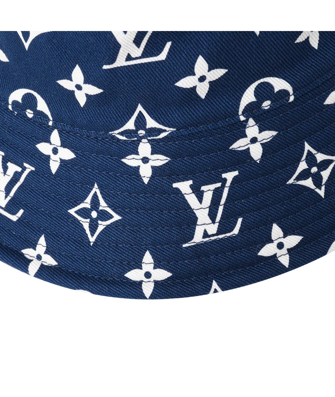 LOUIS VUITTON Синяя хлопковая панама, фото 5