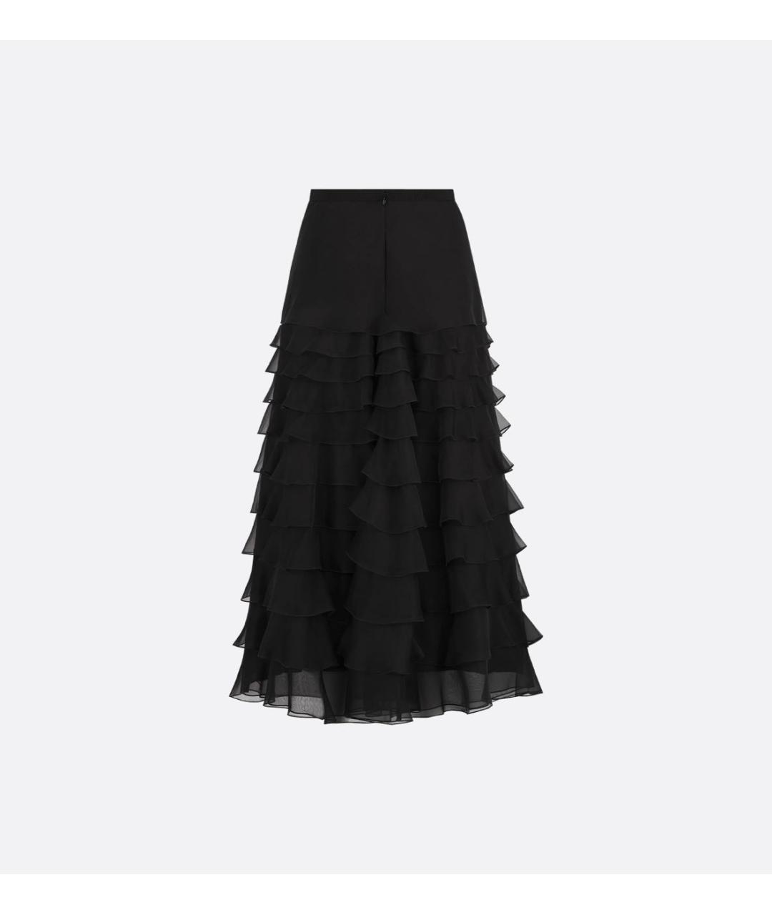 CHRISTIAN DIOR Черная юбка миди, фото 4