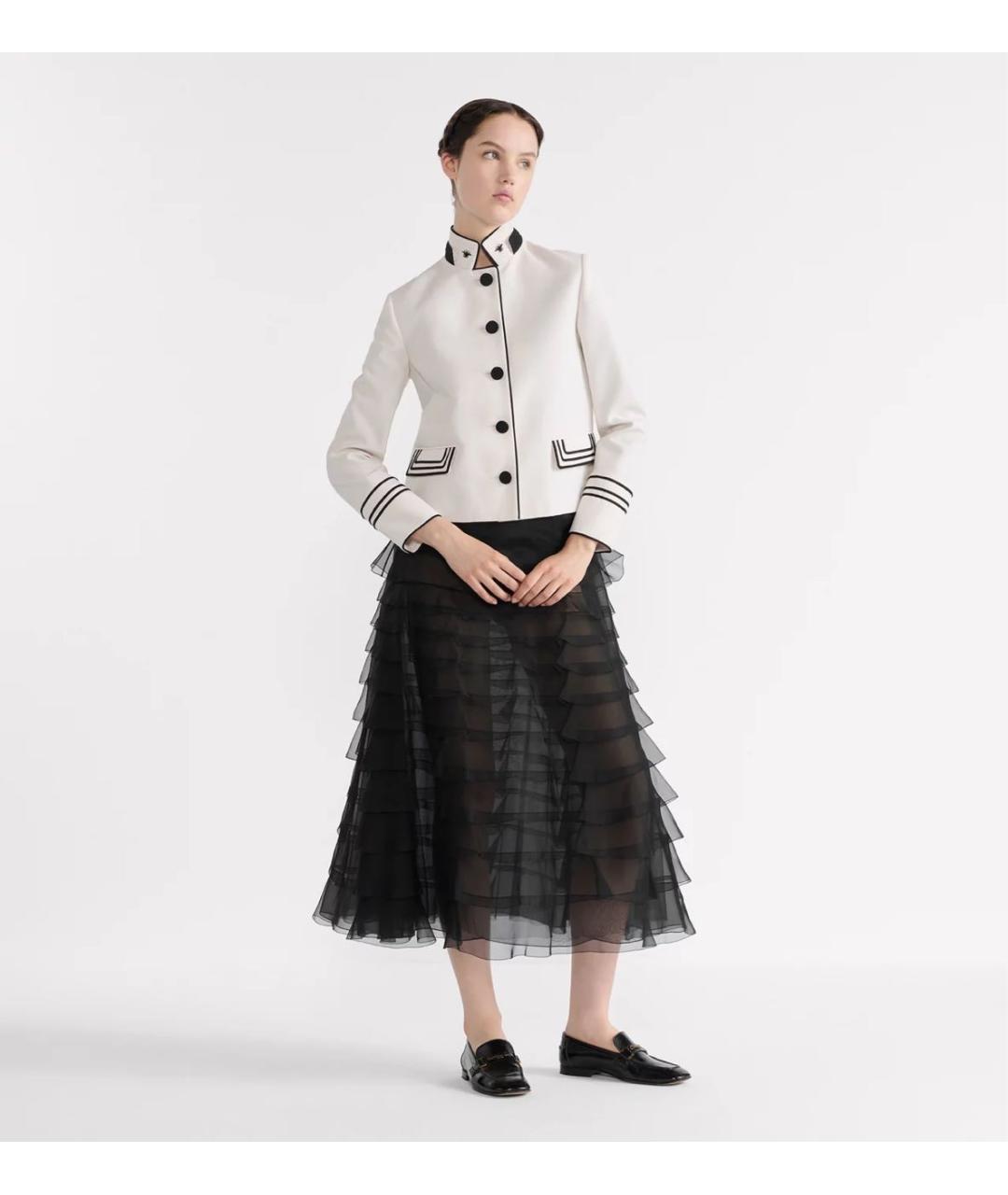 CHRISTIAN DIOR Черная юбка миди, фото 2