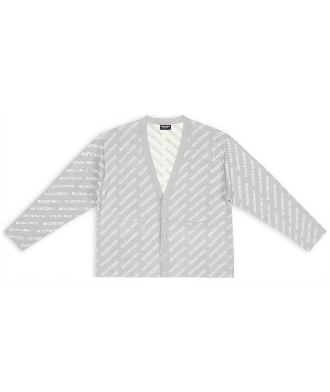 BALENCIAGA Серый кардиган, фото 1