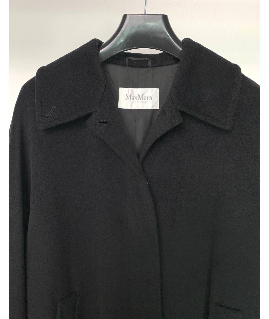 MAX MARA Черное кашемировое пальто, фото 4