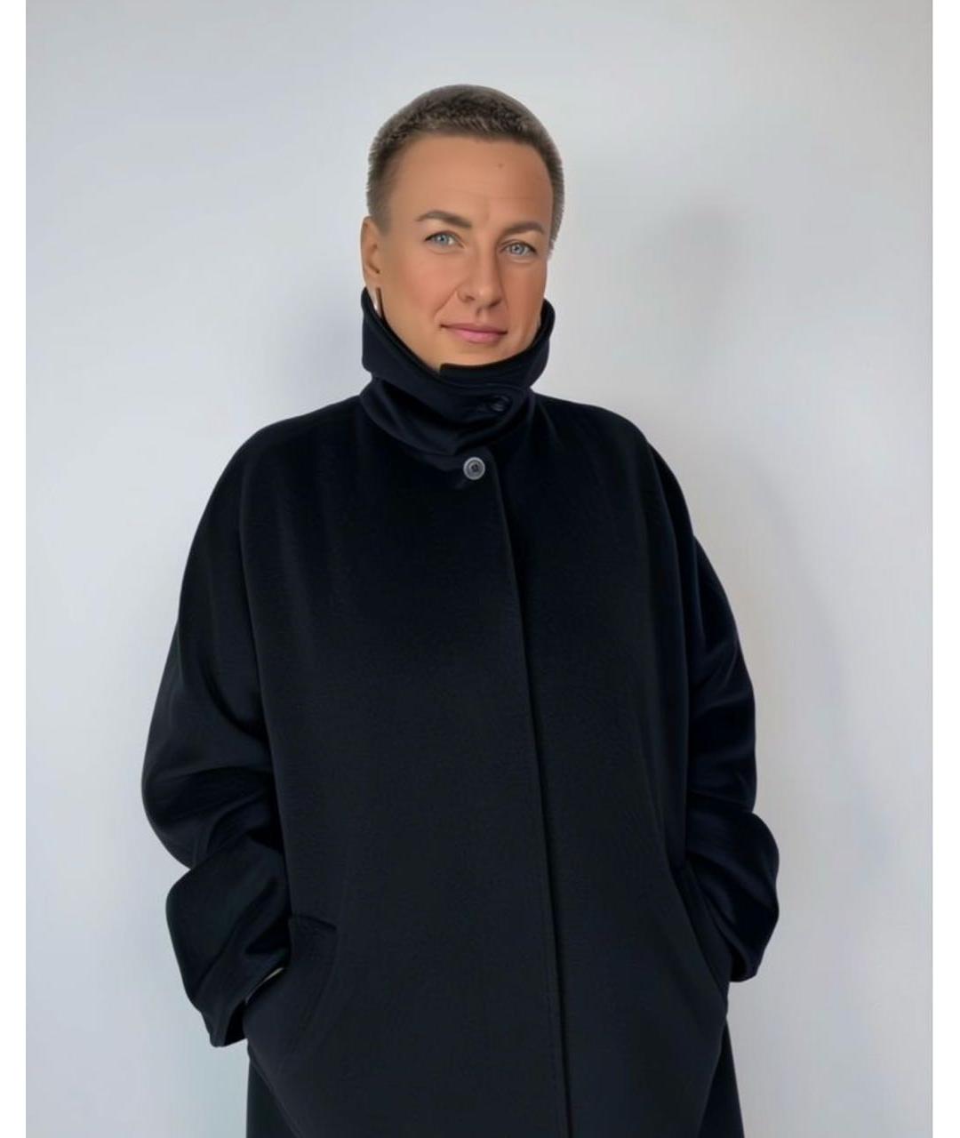 MAX MARA Черное кашемировое пальто, фото 5