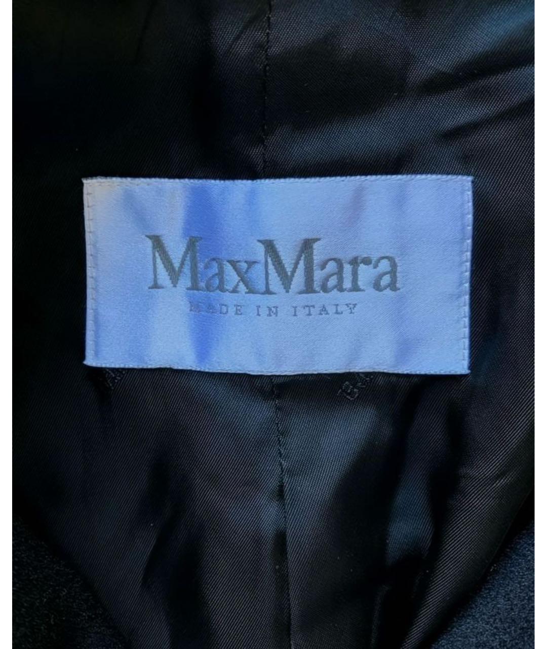 MAX MARA Черное кашемировое пальто, фото 6