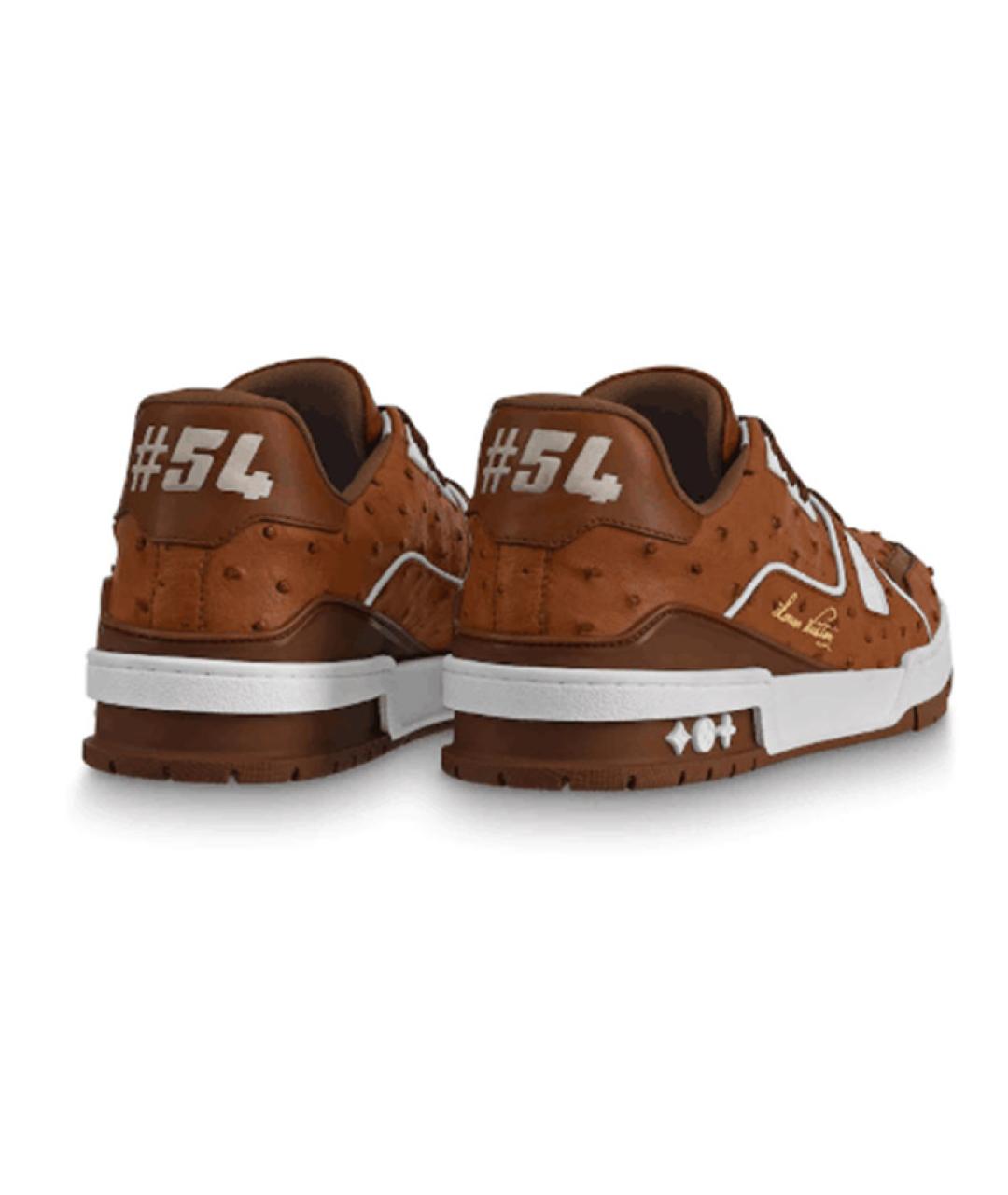 LOUIS VUITTON Коричневые кроссовки, фото 5