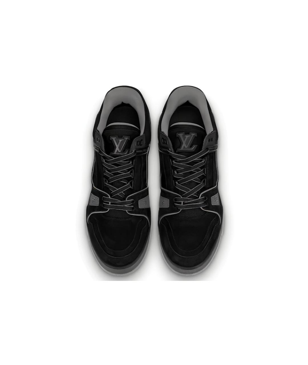 LOUIS VUITTON Черные низкие кроссовки / кеды, фото 4