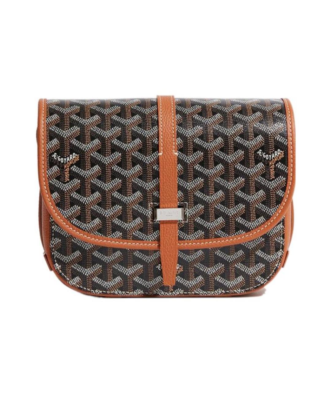 GOYARD Темно-синяя кожаная сумка через плечо, фото 7