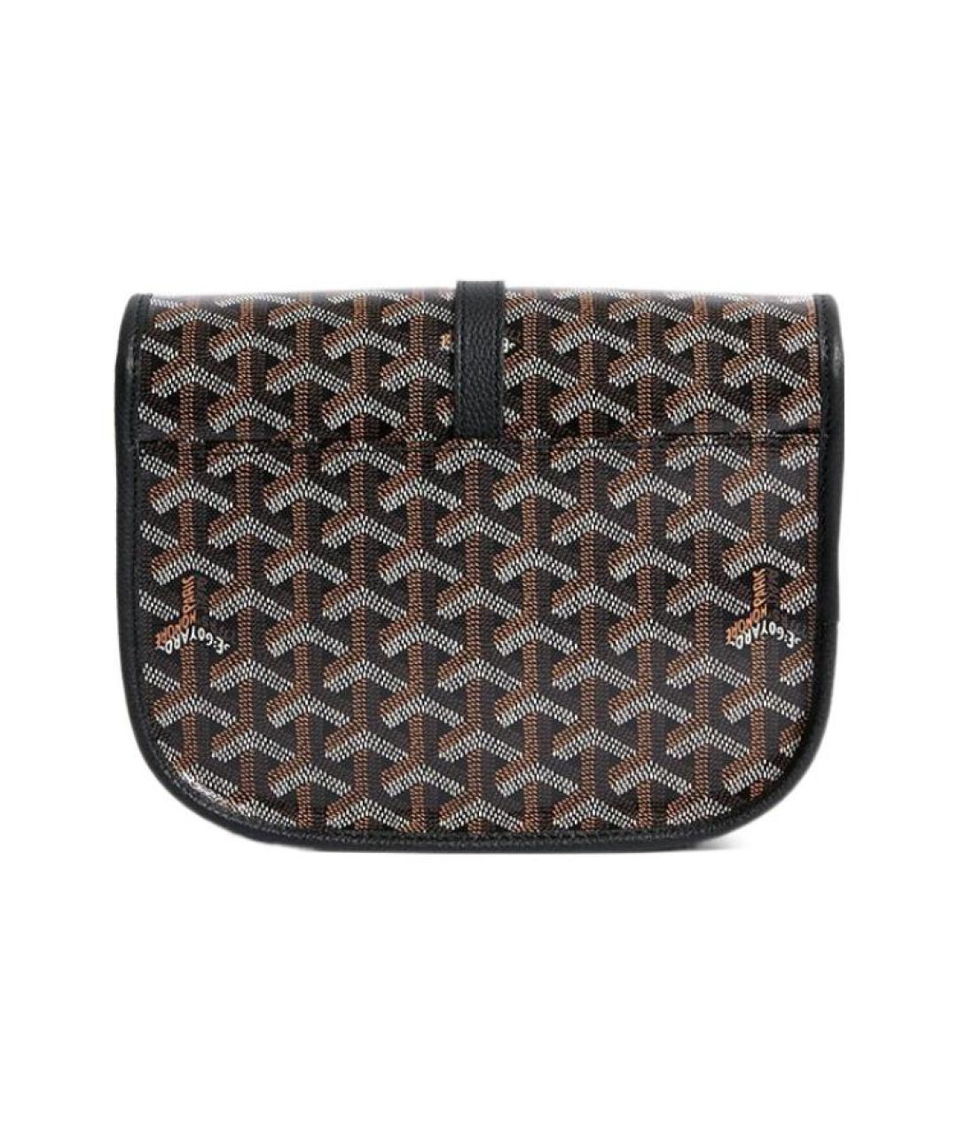 GOYARD Темно-синяя кожаная сумка через плечо, фото 3