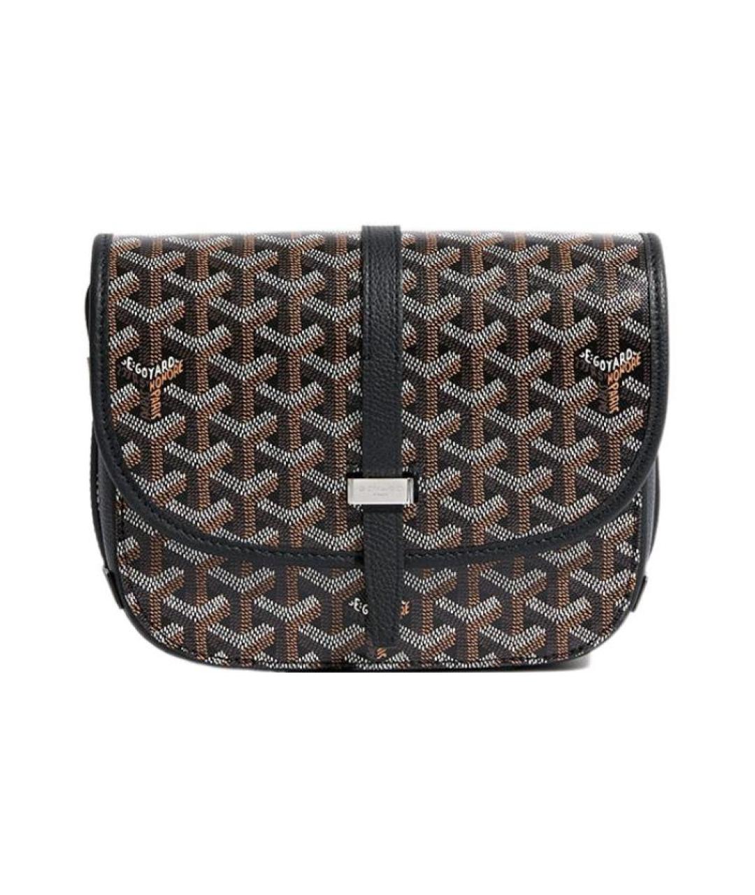 GOYARD Темно-синяя кожаная сумка через плечо, фото 1