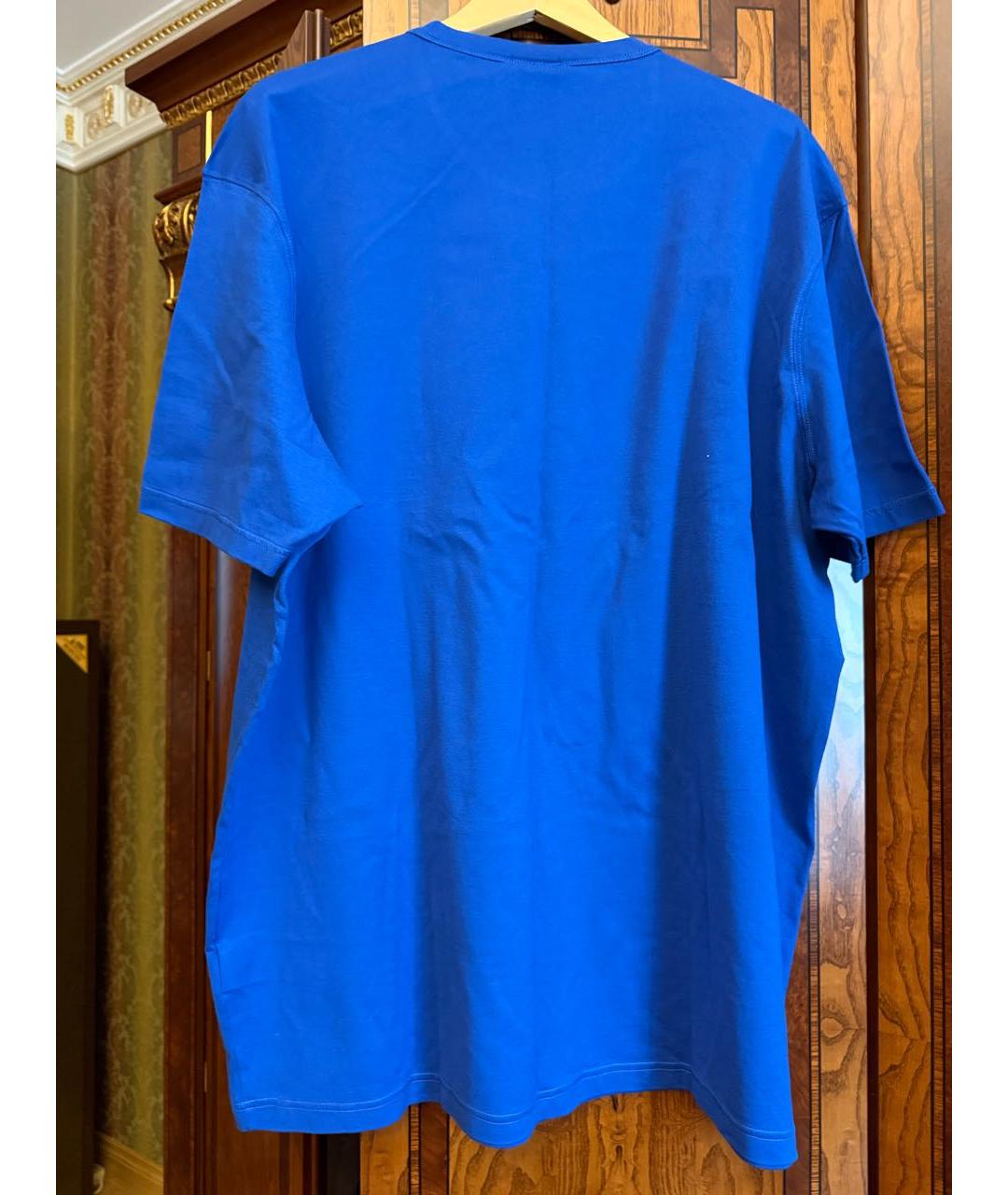 PAUL & SHARK Синяя хлопковая футболка, фото 2