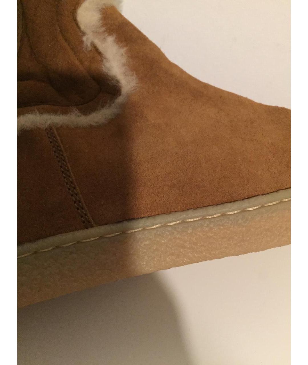 CHANEL Коричневые замшевые сапоги, фото 5
