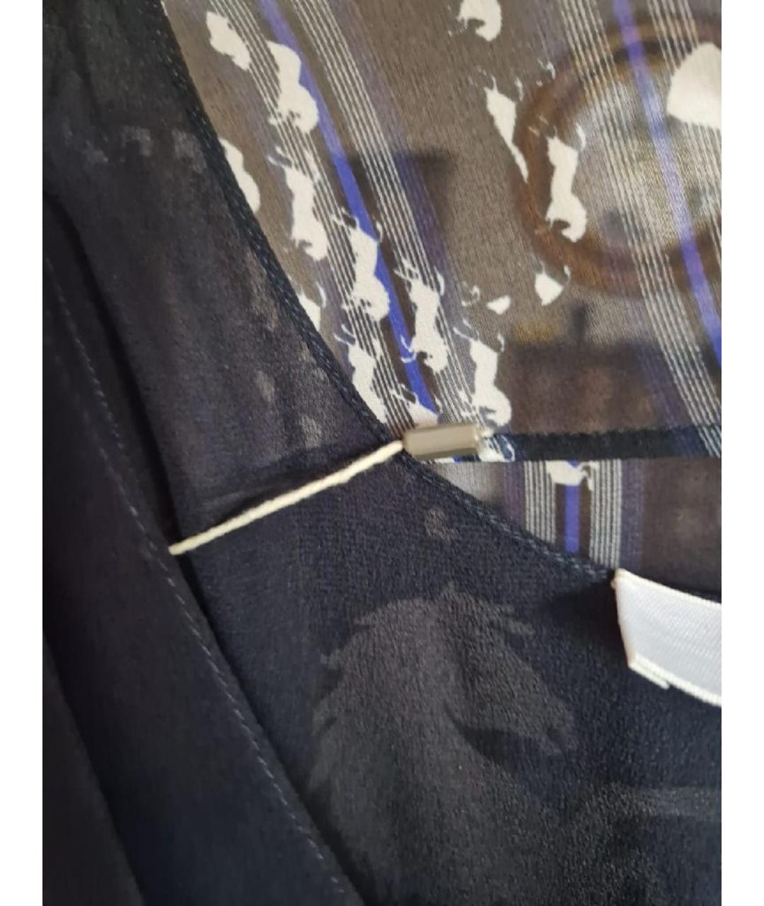 CHLOE Темно-синее креповое повседневное платье, фото 5