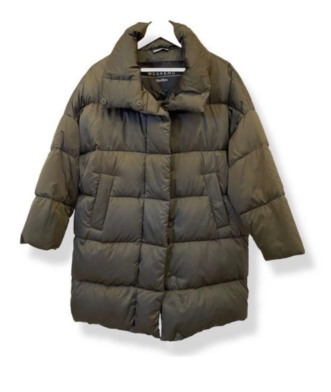 WEEKEND MAX MARA Хаки полиэстеровый пуховик, фото 6