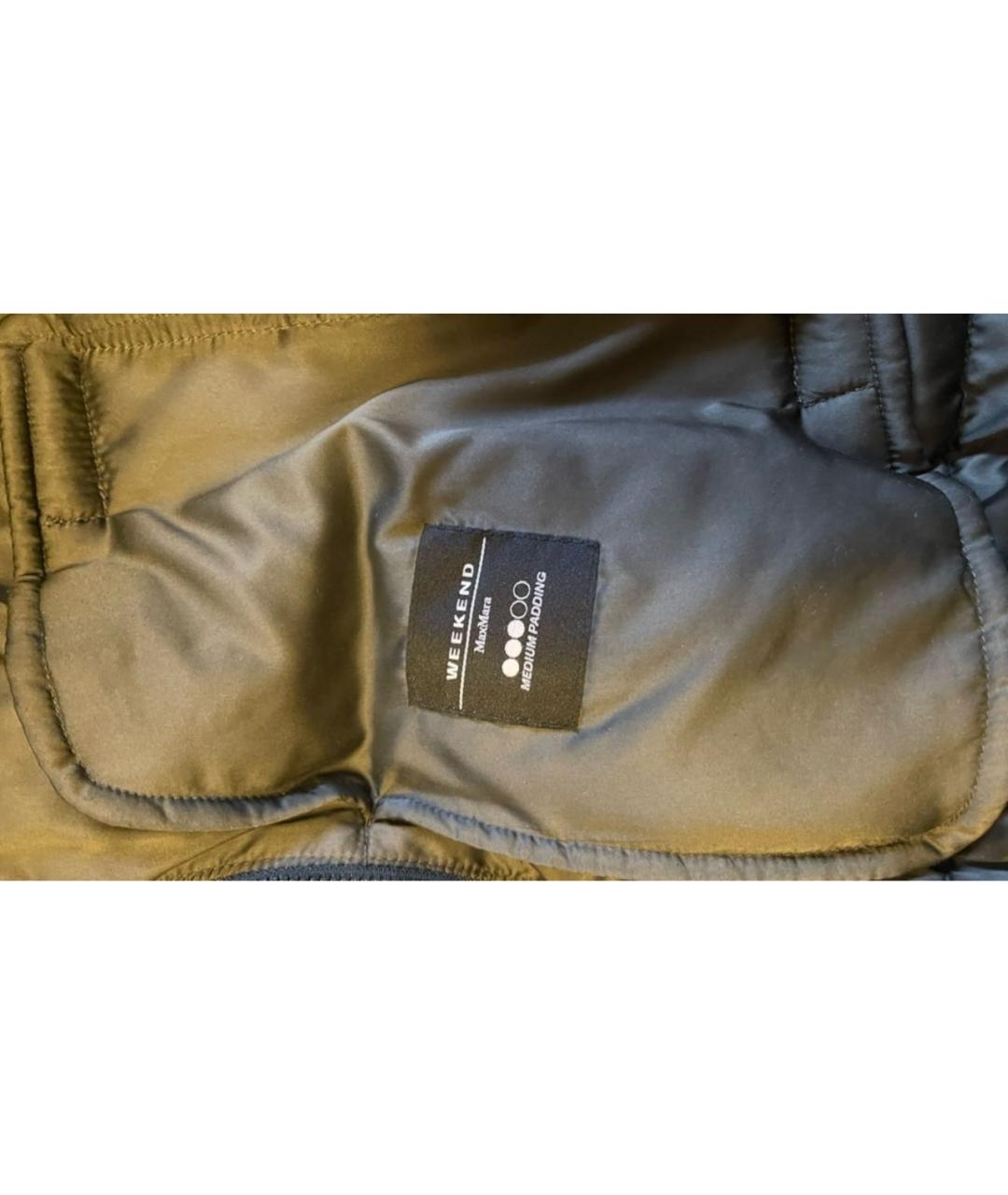 WEEKEND MAX MARA Хаки полиэстеровый пуховик, фото 5
