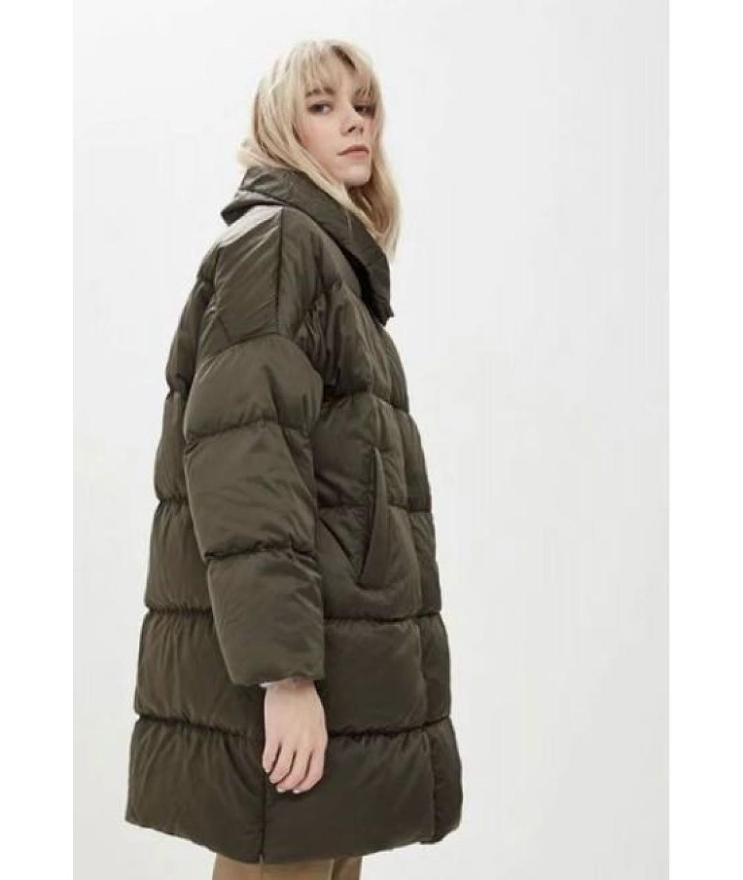 WEEKEND MAX MARA Хаки полиэстеровый пуховик, фото 2