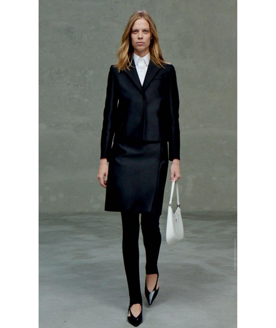 PRADA Черные вискозные леггинсы и велосипедки, фото 4