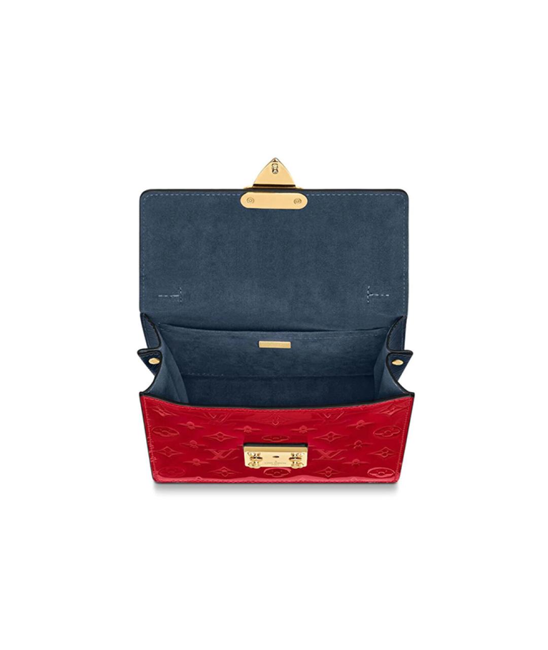 LOUIS VUITTON Красная сумка через плечо из лакированной кожи, фото 4