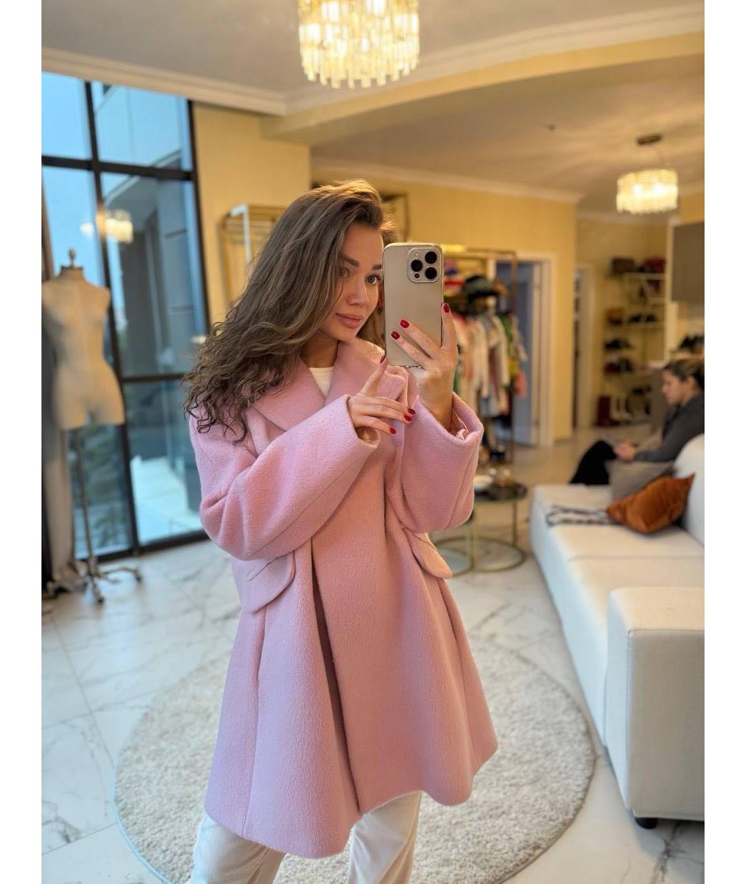 Tara Jarmon Розовое пальто, фото 6