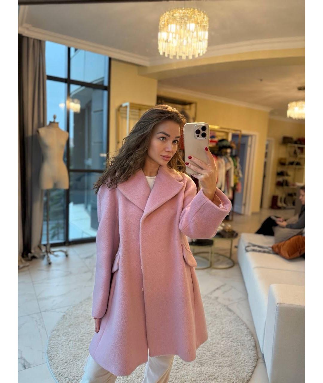 Tara Jarmon Розовое пальто, фото 4