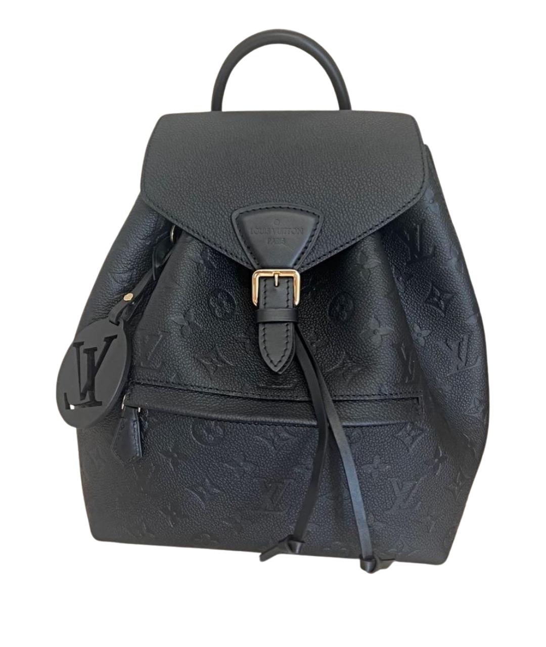 LOUIS VUITTON Черный кожаный рюкзак, фото 1