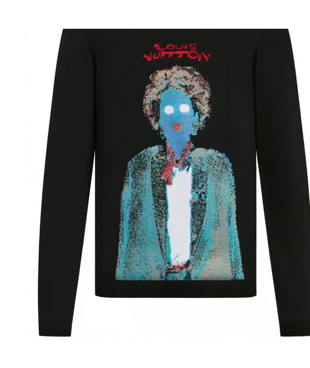 LOUIS VUITTON Черный шерстяной джемпер / свитер, фото 5