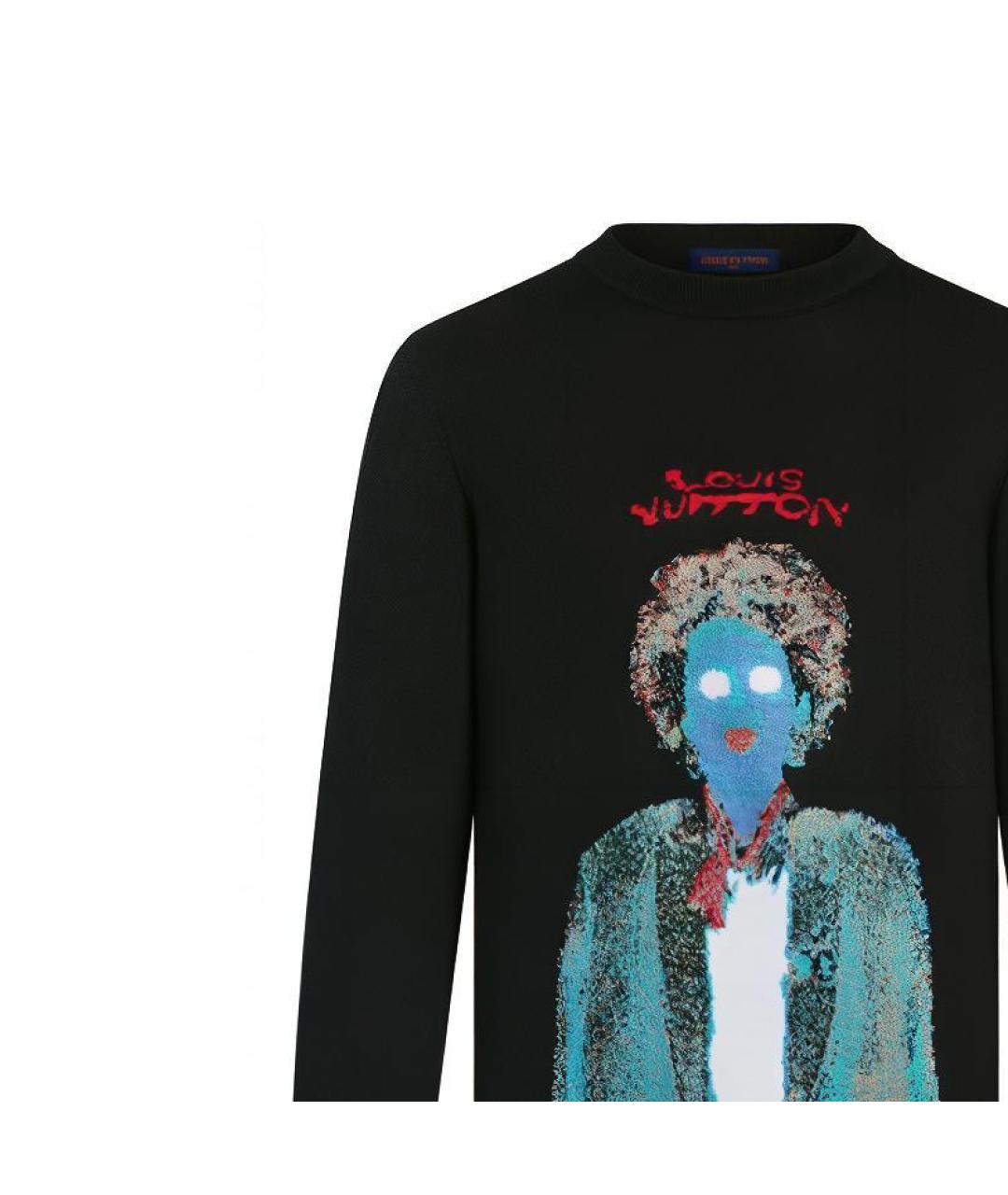 LOUIS VUITTON Черный шерстяной джемпер / свитер, фото 4