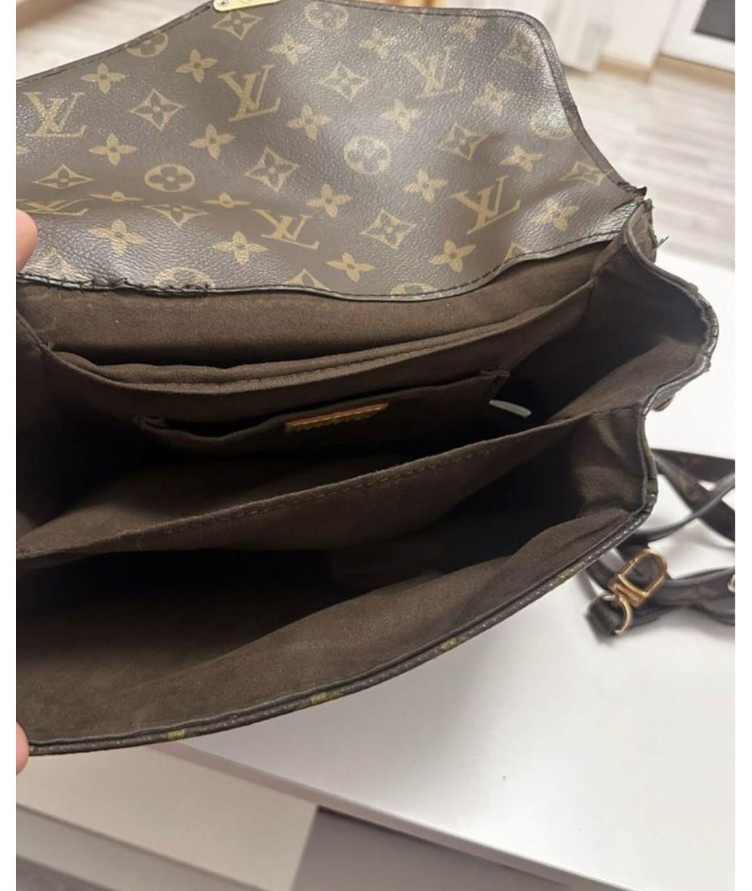 LOUIS VUITTON Коричневая сумка через плечо, фото 4