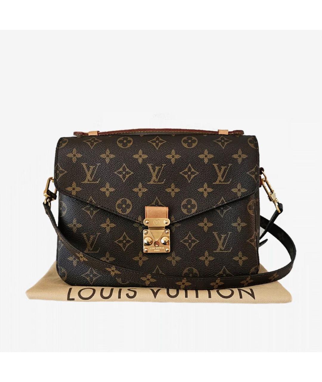 LOUIS VUITTON Коричневая сумка через плечо, фото 5