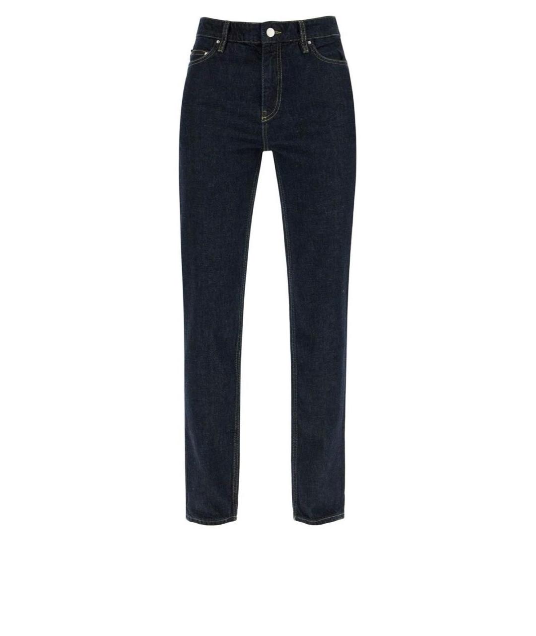 TOTEME Темно-синие хлопковые прямые джинсы, фото 1