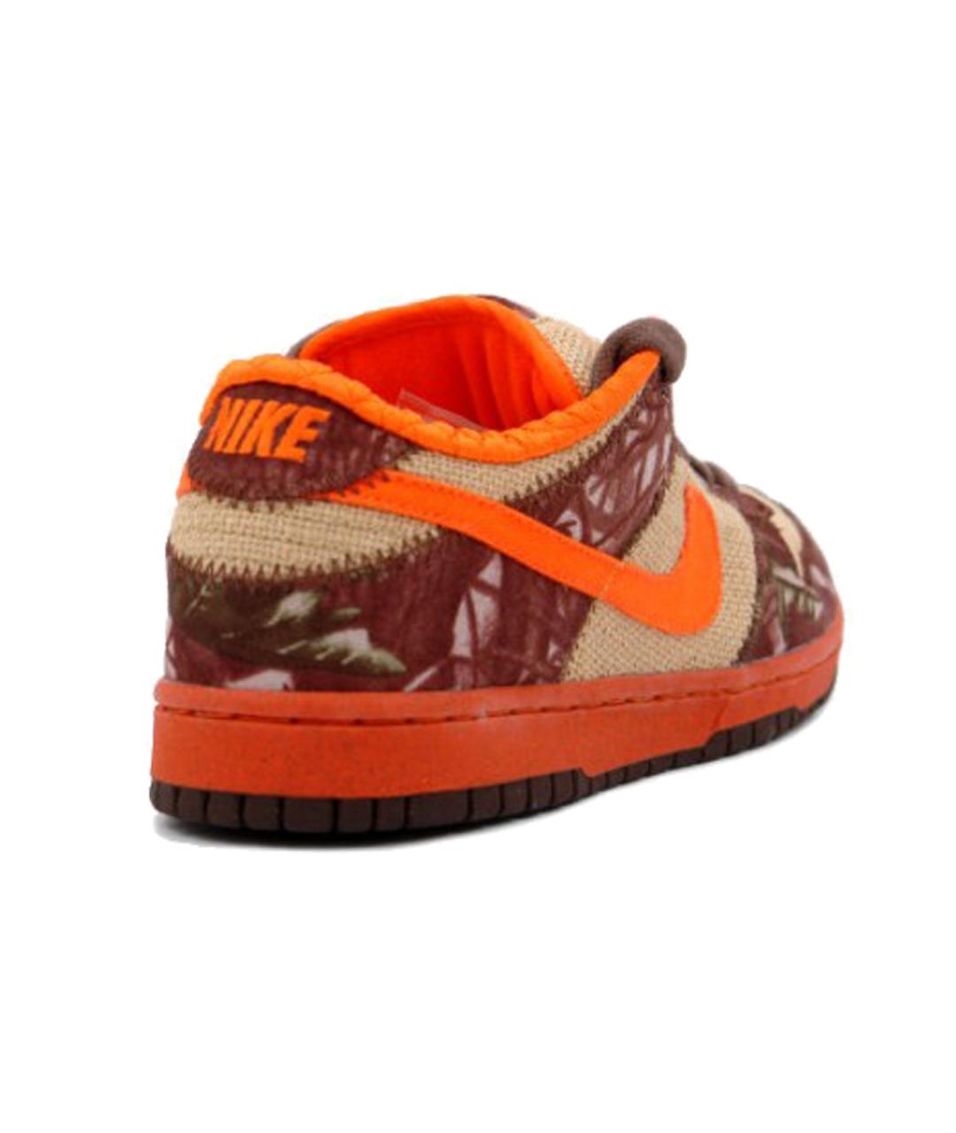 NIKE Оранжевое замшевые высокие кроссовки / кеды, фото 4