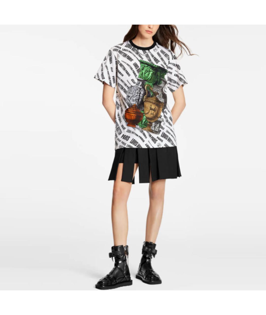 LOUIS VUITTON Мульти хлопковая футболка, фото 2