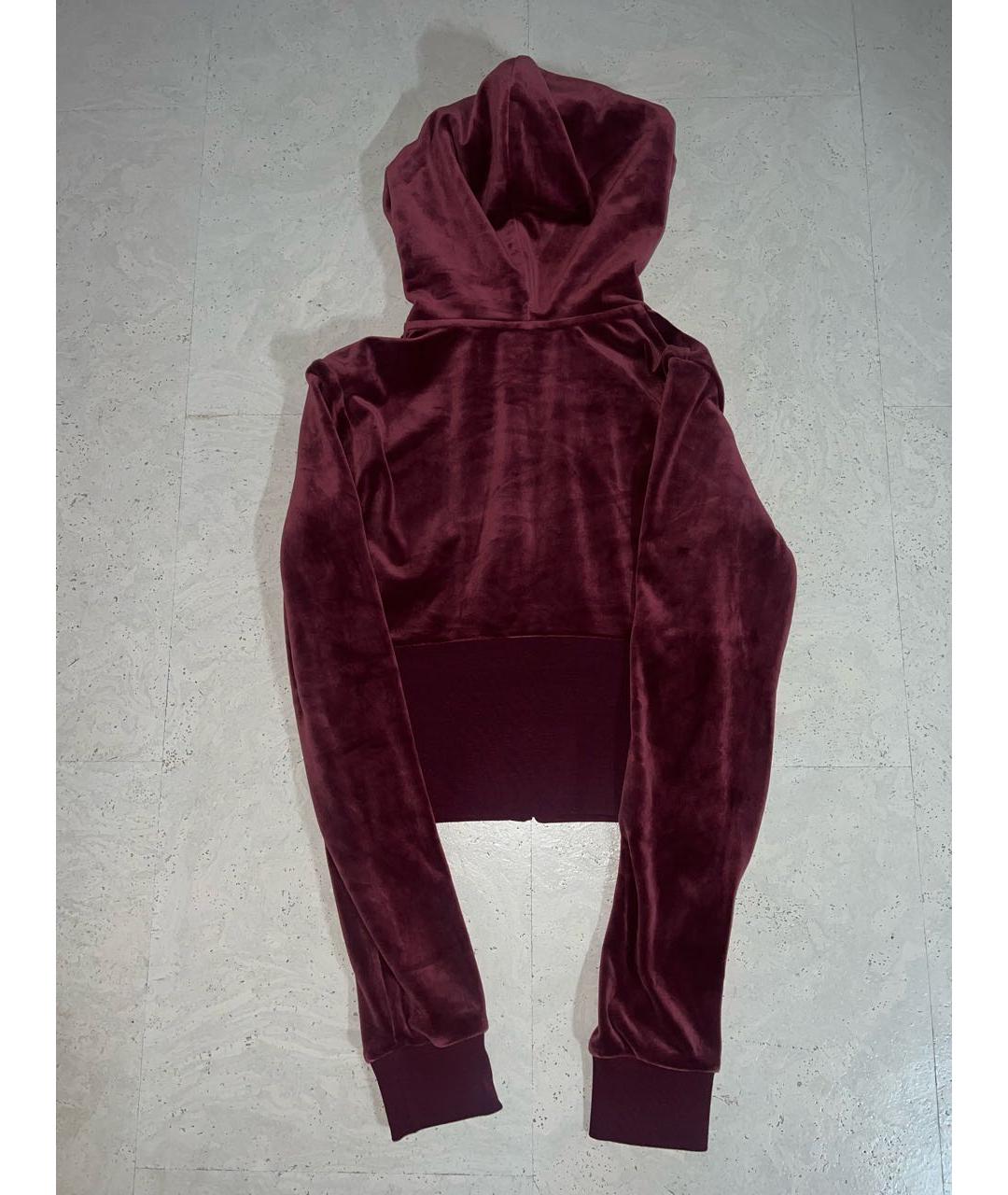 JUICY COUTURE Бордовый велюровый спортивные костюмы, фото 3